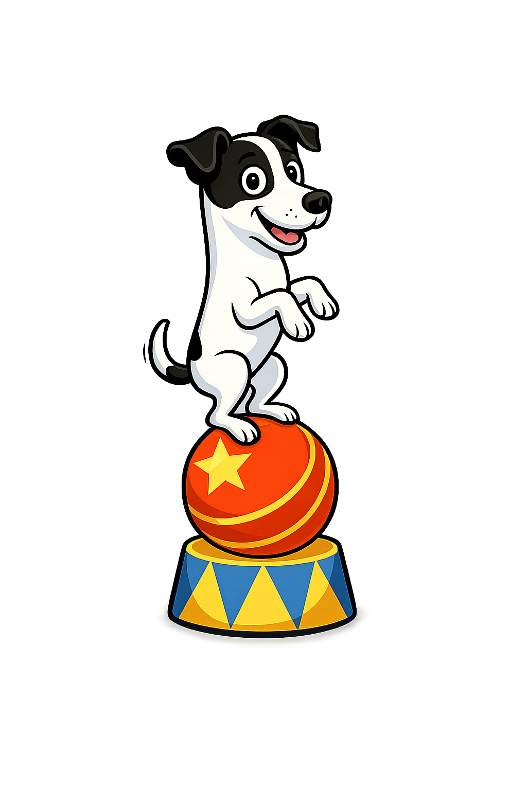 Forky, perrito entrenado de Mago Max Minor